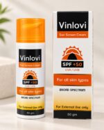 ⁦Vinlovi Sun Screen Cream SPF 50 – واقي شمس فينلوفي 50 جم⁩ - الصورة ⁦2⁩